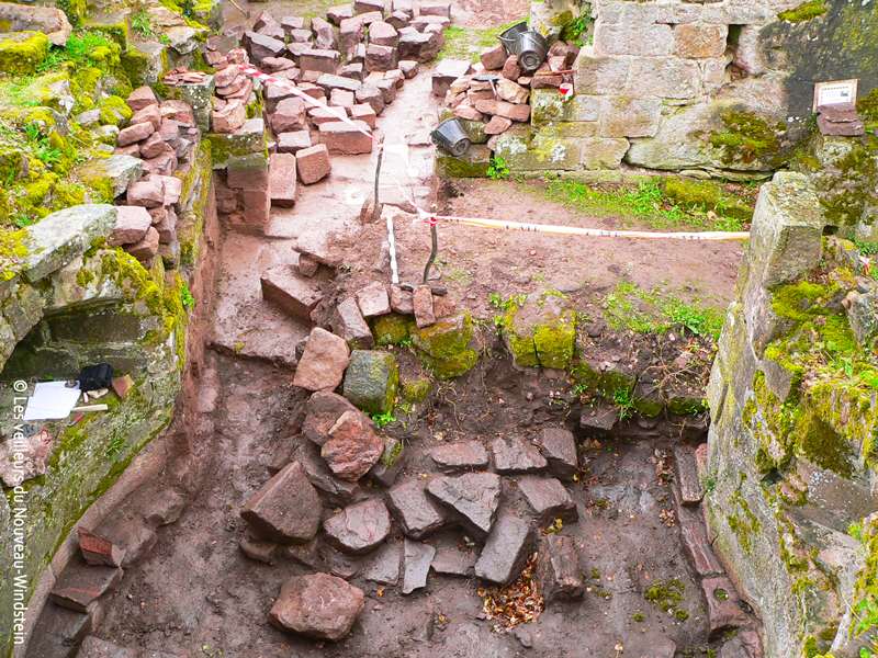 Vue travaux barbacane Vue travaux barbacane château nouveau-windstein