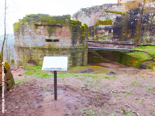 Vue travaux barbacane Vue travaux barbacane château nouveau-windstein